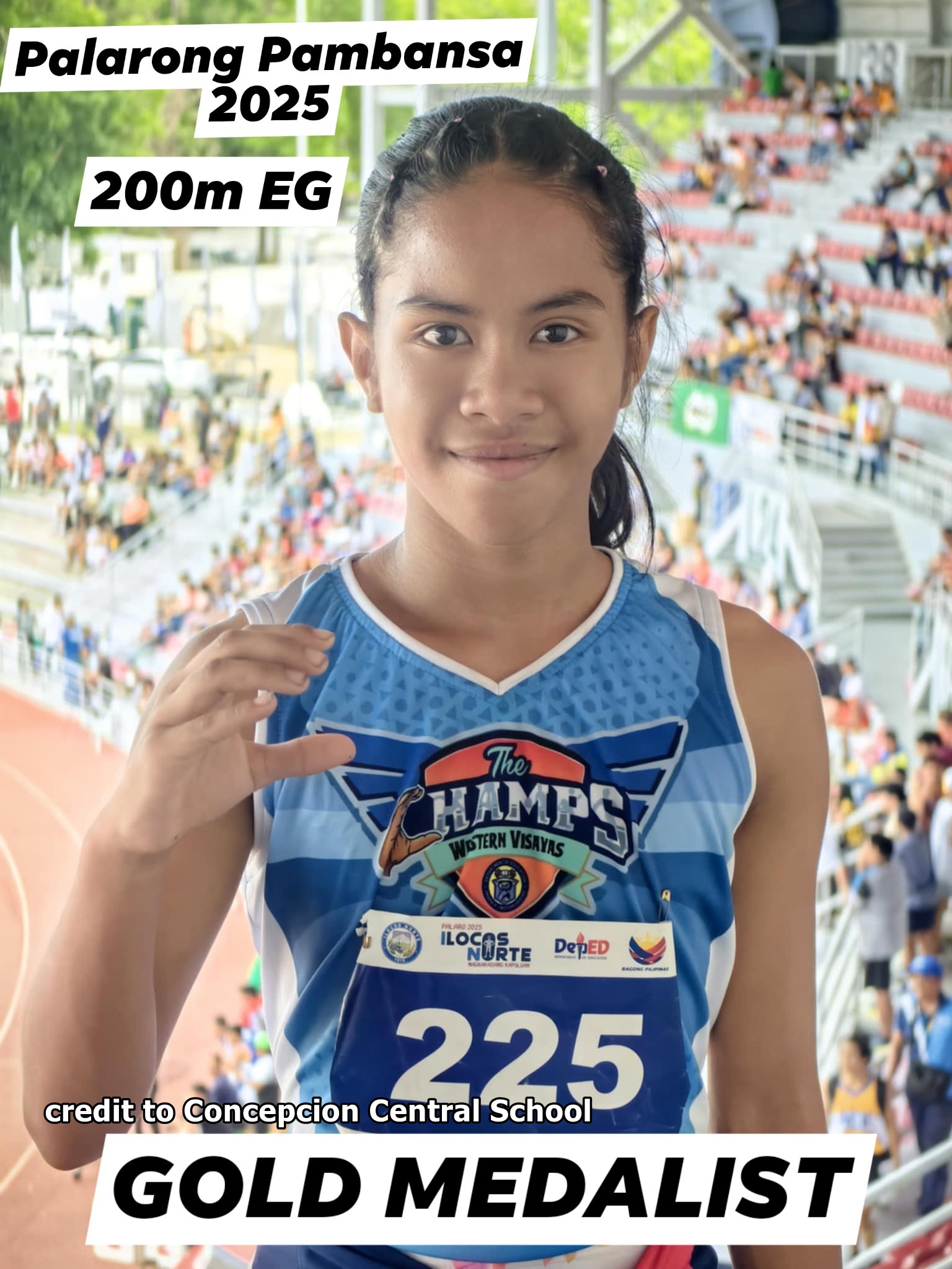 Tumandok sang Concepcion, Iloilo nakakuha sang gold sa Palarong Pambansa samtang nagaselebrar sang iya kaadlawan