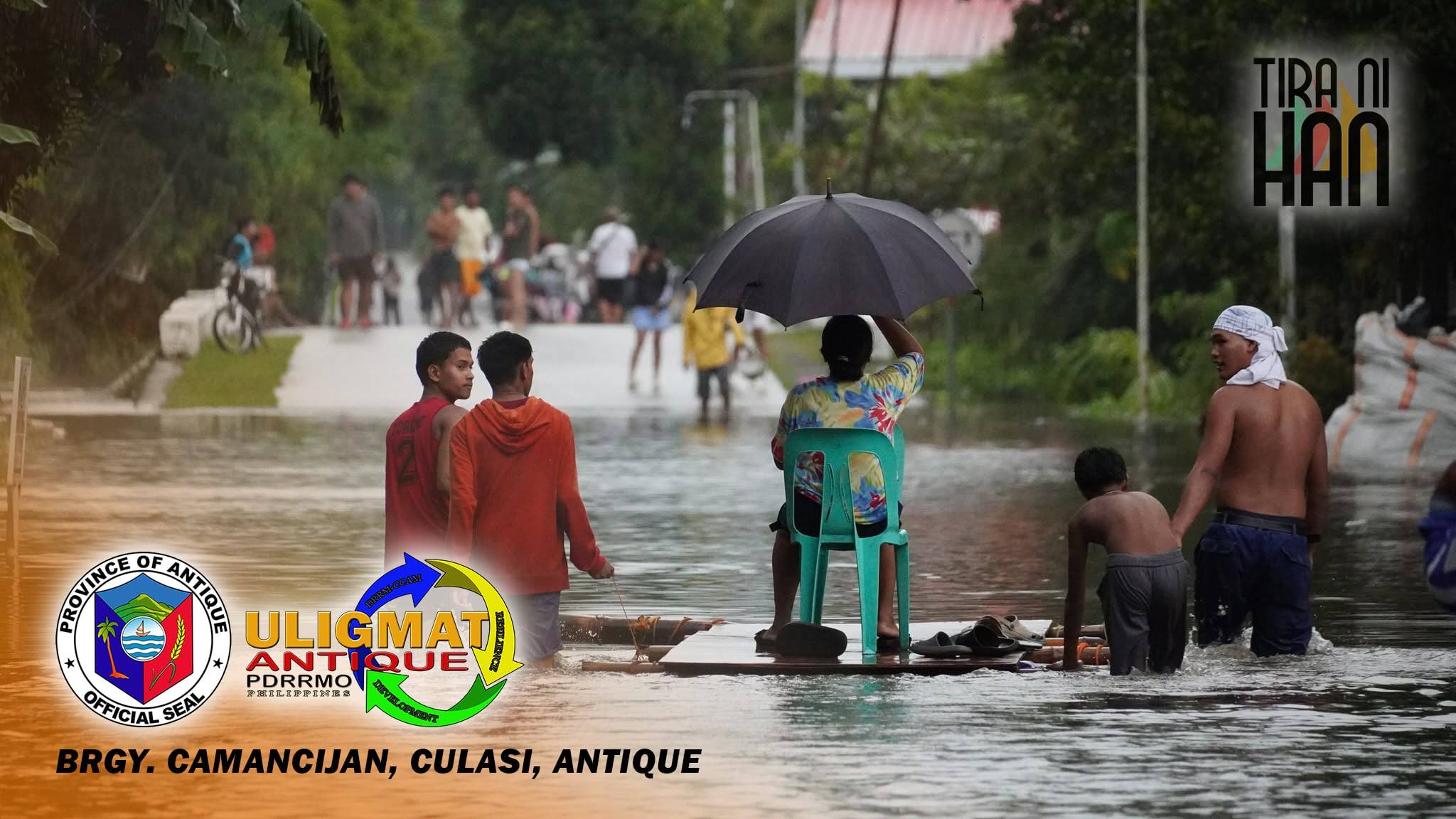 Masobra 12,000 ka indibidwal apektado sang pagbaha sa Antique tungod sang Bagyo Crising