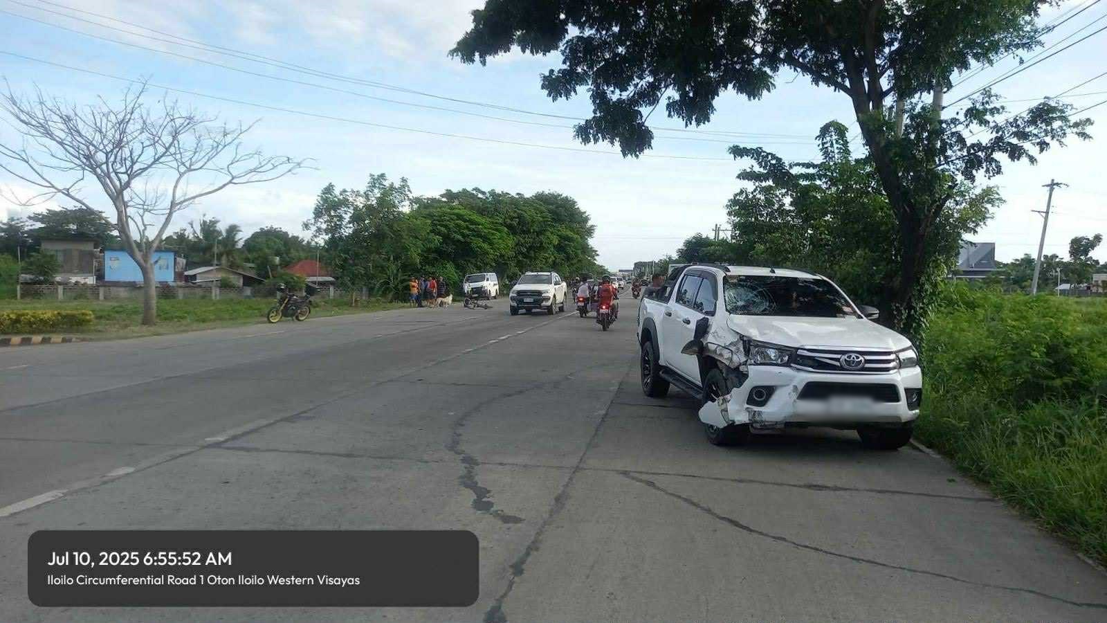 Siklista patay sang nabungguan sang pick up sa Brgy. Pakiad, Oton