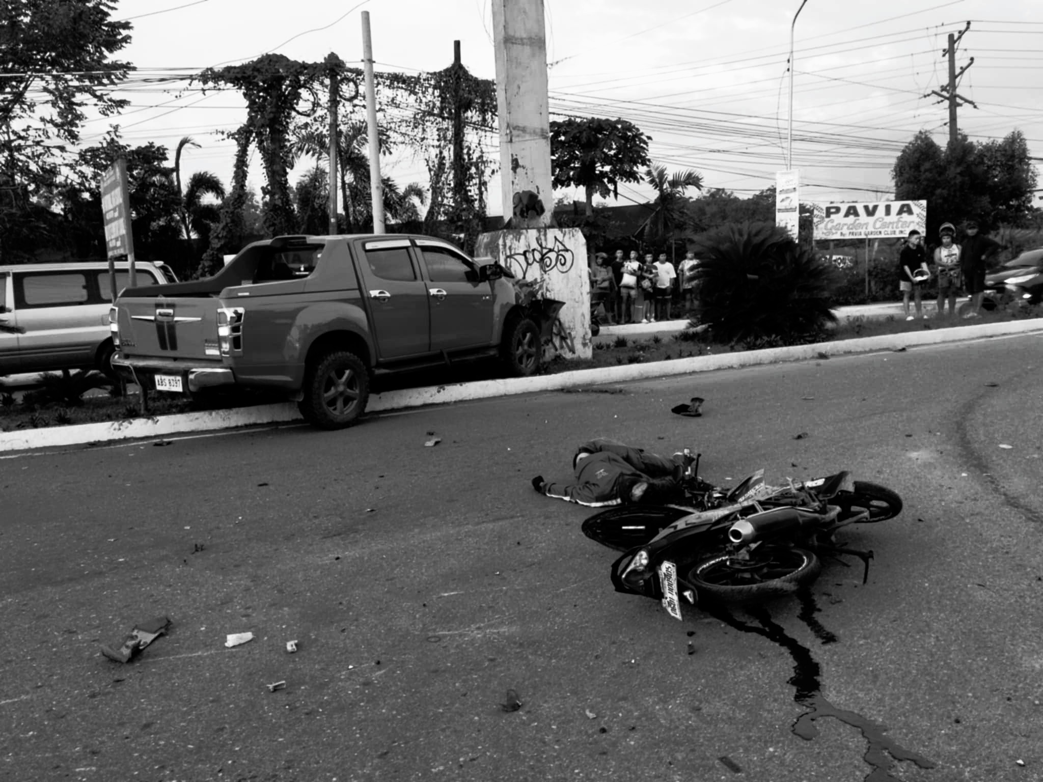 Driver sang motorsiklo patay sang nakabunggo sa pick-up sa Mali-ao, Pavia