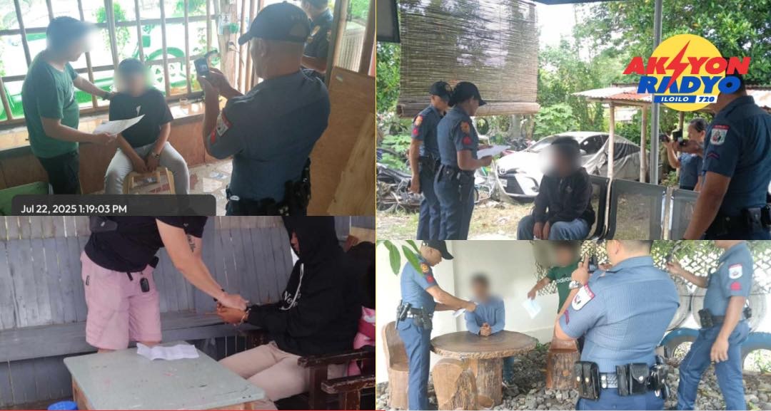 6 ka wanted persons sa probinsiya sang Iloilo na-aresto sa isa lang ka adlaw
