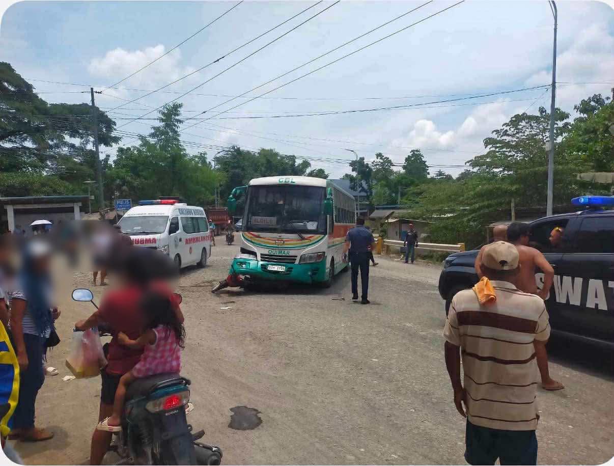 2 ka barangay tanod sa Calinog pilason sang nabungguan sang bus ang ginasakyan nga motorsiklo
