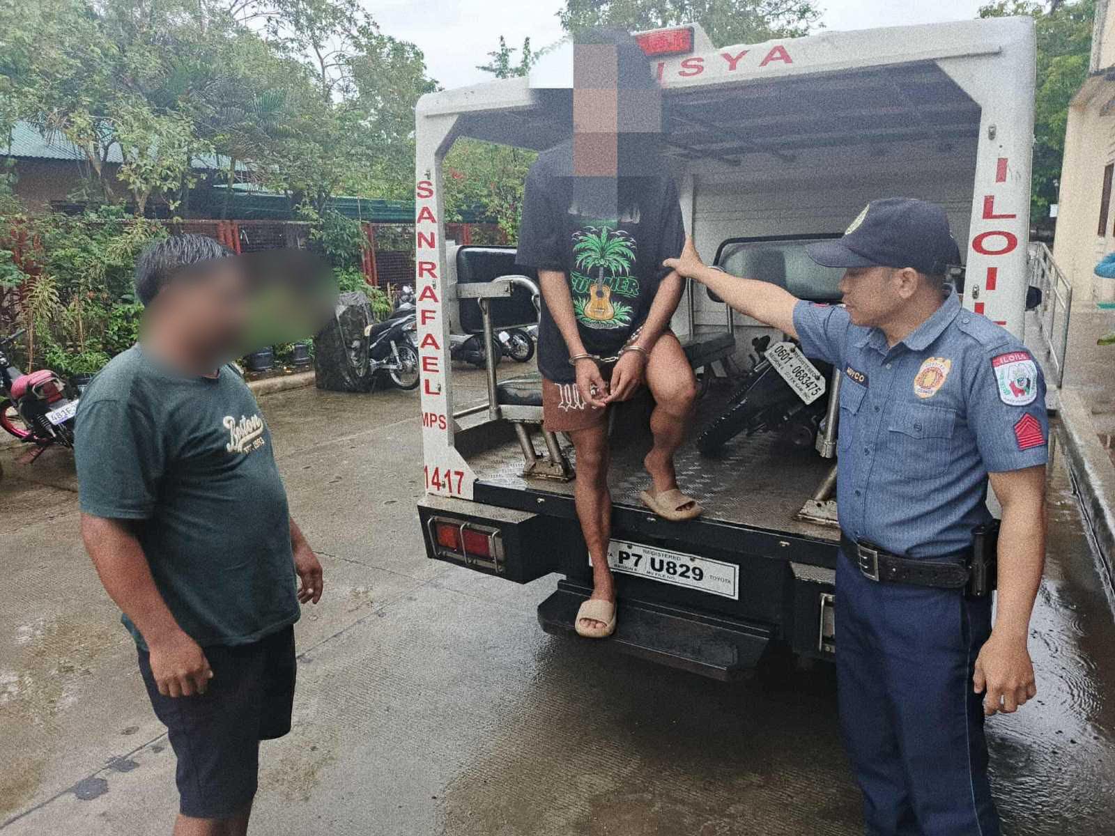 Naka-park nga motorsiklo sa San Rafael ginkawat; suspek nag-ako nga gamiton kuntani ang motor sa pagsugat sa iya nobya — pulis