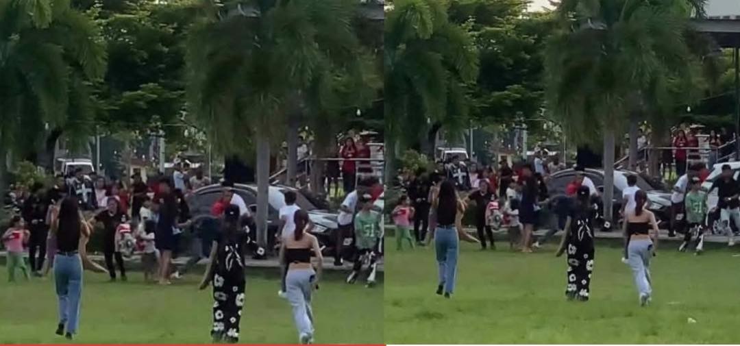 Rumble sang mga estudyante sa Gaisano ICC grounds sa Mandurriao nakuhaan sang video