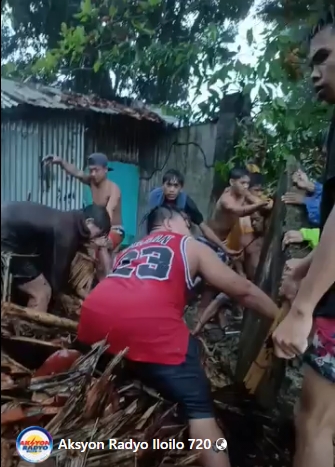 Tungod sang mamunog nga ulan, residente natampukan sang naguba nga pader sa Estancia