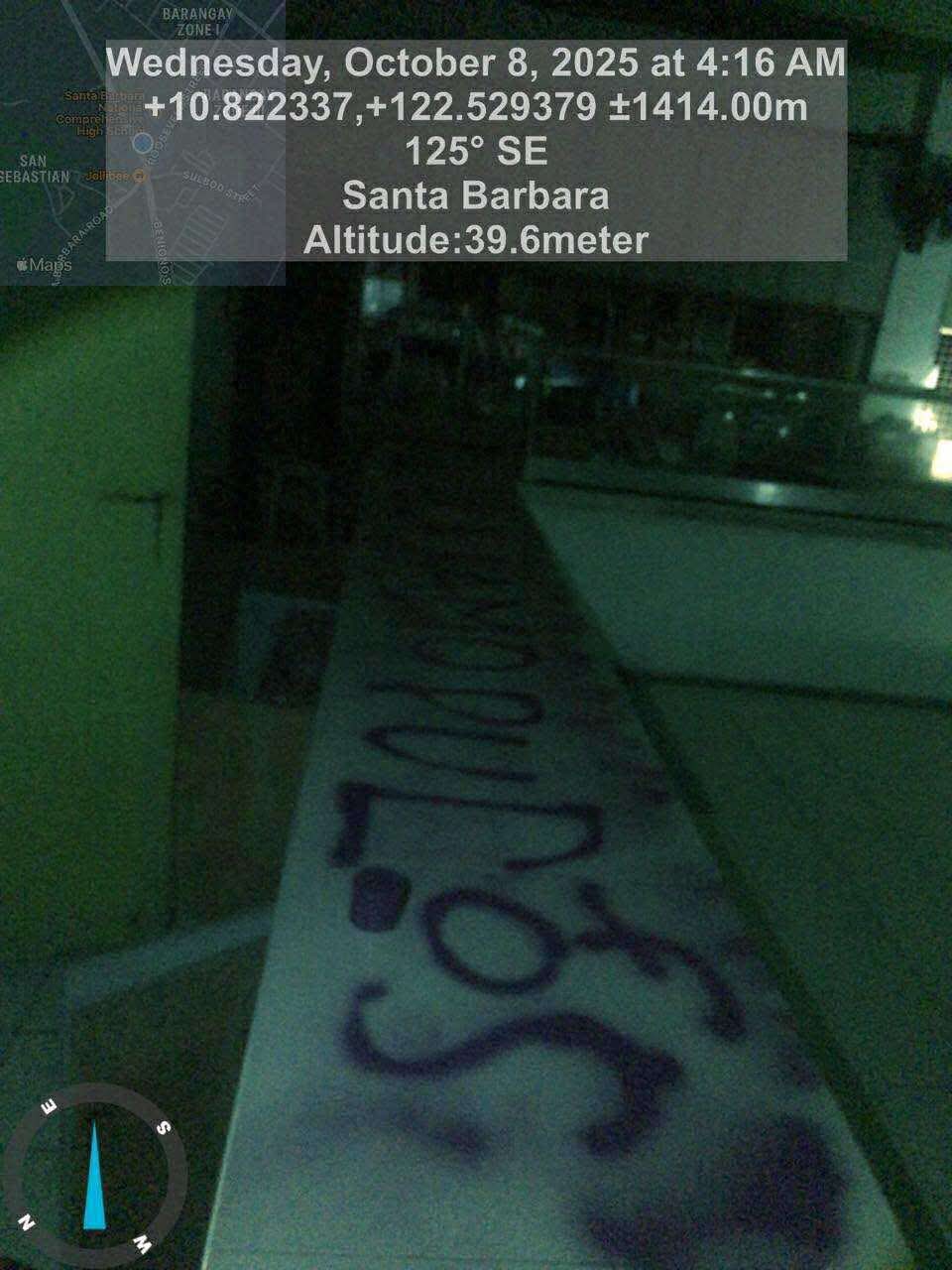 Canteen sa Santa Barbara National Comprehensive High School ginsulod kag ginsulatan