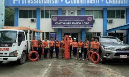 Disaster Response Team sang Coast Guard Iloilo gin-activate bilang preparasyon sa Bagyo Tino