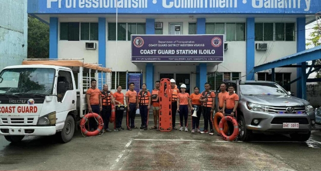 Disaster Response Team sang Coast Guard Iloilo gin-activate bilang preparasyon sa Bagyo Tino
