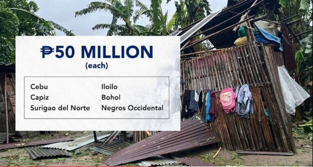 P50 million nga assistance halin sa Office of the President mabaton sang Iloilo tungod sa kahalitan sang Bagyo Tino