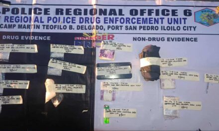 Nagabantay sang mga inugbulang nga manok arestado sang nakuhaan sang masobra tunga sa milyon ka pesos nga balor sang suspected shabu sa Brgy. Calumpang, Molo