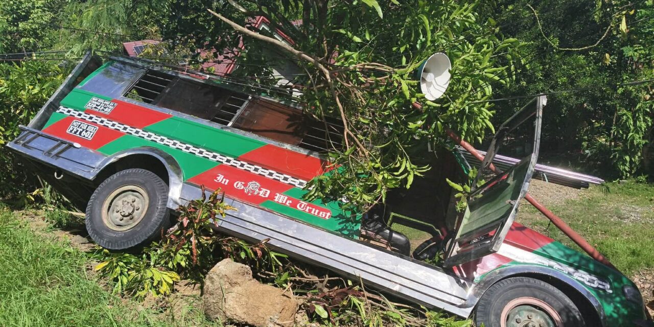 Pahinante pilason sang nahulog sa banglid ang ginasakyan nga pribado nga jeep sa Tubungan