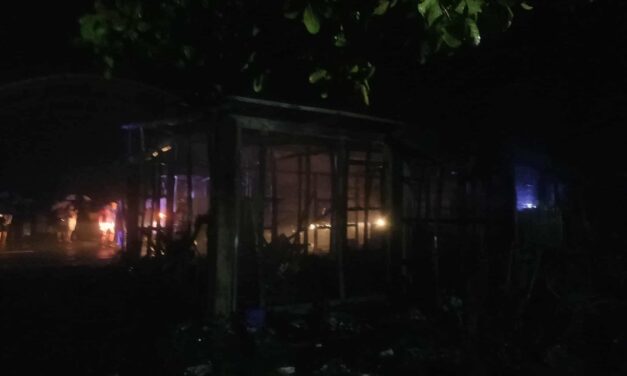 4 ka commercial establishments nasunog sa Brgy. Napnapan Sur, Tigbauan; electrical in nature ginalantaw rason sang sunog — BFP