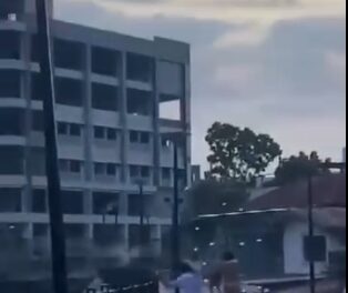 Pagbaslanay palupok sang kabataan sa Esplanade nga natung-an sang Desamparados, Jaro kag Bakhaw, Mandurriao nga indi designated firecracker zone nakuhaan sang video