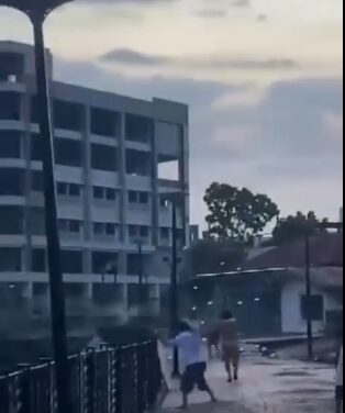 Pagbaslanay palupok sang kabataan sa Esplanade nga natung-an sang Desamparados, Jaro kag Bakhaw, Mandurriao nga indi designated firecracker zone nakuhaan sang video