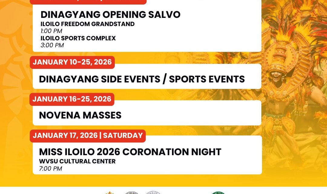 Opening Salvo sang Dinagyang 2026 hiwaton sa Enero 10