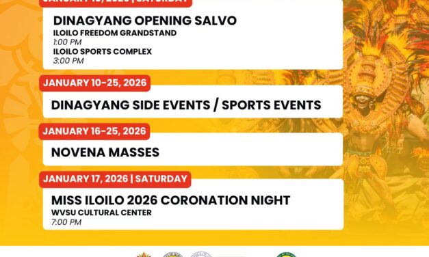 Opening Salvo sang Dinagyang 2026 hiwaton sa Enero 10