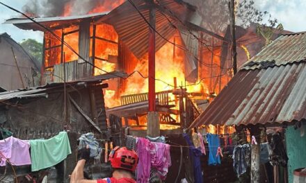 7 ka balay nasunog sa Sto. Niño Norte, Arevalo
