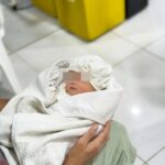 Buhi nga lapsag nga nasulod sa sako bag ginbilin sa parkingan sang tricyle sa Santa Barbara