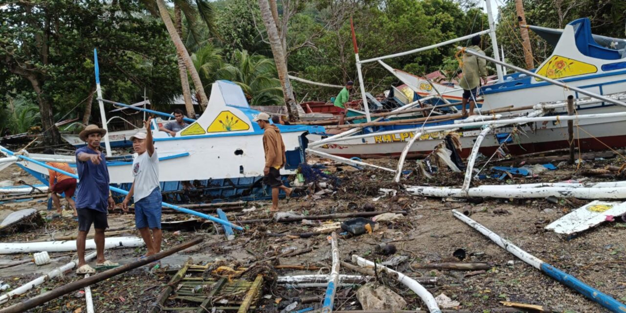 114 ka sakayan naguba sa storm surge sa Concepcion, Iloilo