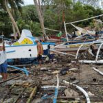 114 ka sakayan naguba sa storm surge sa Concepcion, Iloilo
