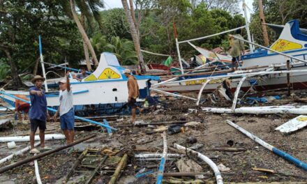 114 ka sakayan naguba sa storm surge sa Concepcion, Iloilo