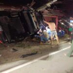 1 patay, 2 pilason sang nagbungguanay ang motorsiklo kag pickup sa New Lucena