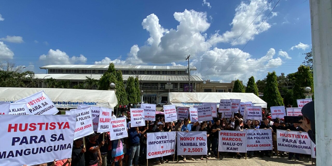 Pagnubo sa presyo sang kalamay ginprotesta sang mga sugarcane planters