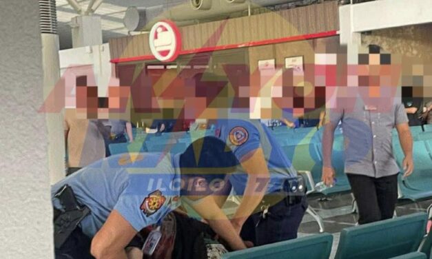 Pasahero nga nangtaya sang kutsilyo natiruhan sang pulis sa sulod sang Iloilo International Airport