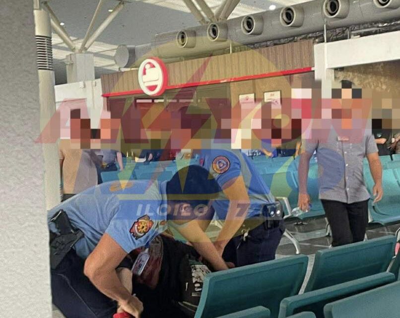 Pasahero nga nangtaya sang kutsilyo natiruhan sang pulis sa sulod sang Iloilo International Airport