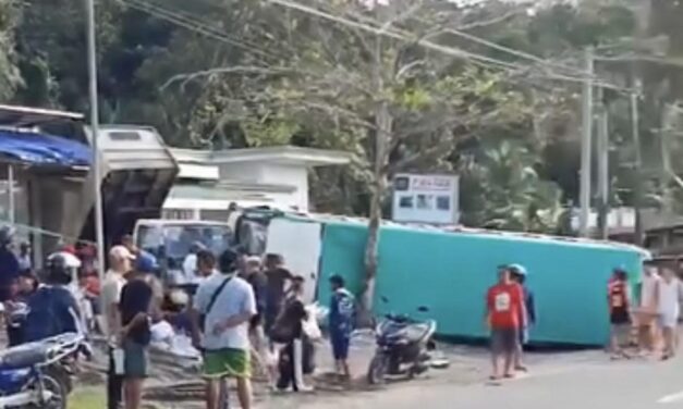 41 napilasan sang nagtakilid ang CBL sa Maribong, Lambunao; preno sang bus naglamsot