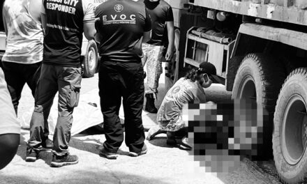 Lalaki nga gulpi lang nagdalagan naipit sang dump truck sa Passi City