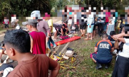 9 pilason sang nagbungguanay ang 2 ka tricycle sa San Enrique