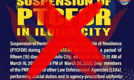 Gun ban sa Iloilo City kanselahon tungod gin-isol ang ASEAN meetings