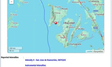 Iloilo City kag pila ka banwa sa Iloilo province gintay-ug sang magnitude 5.0 nga linog las 6:13 subong nga gab-i