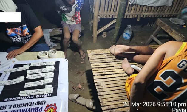 3 arestado sa drug bust operation sa Pavia
