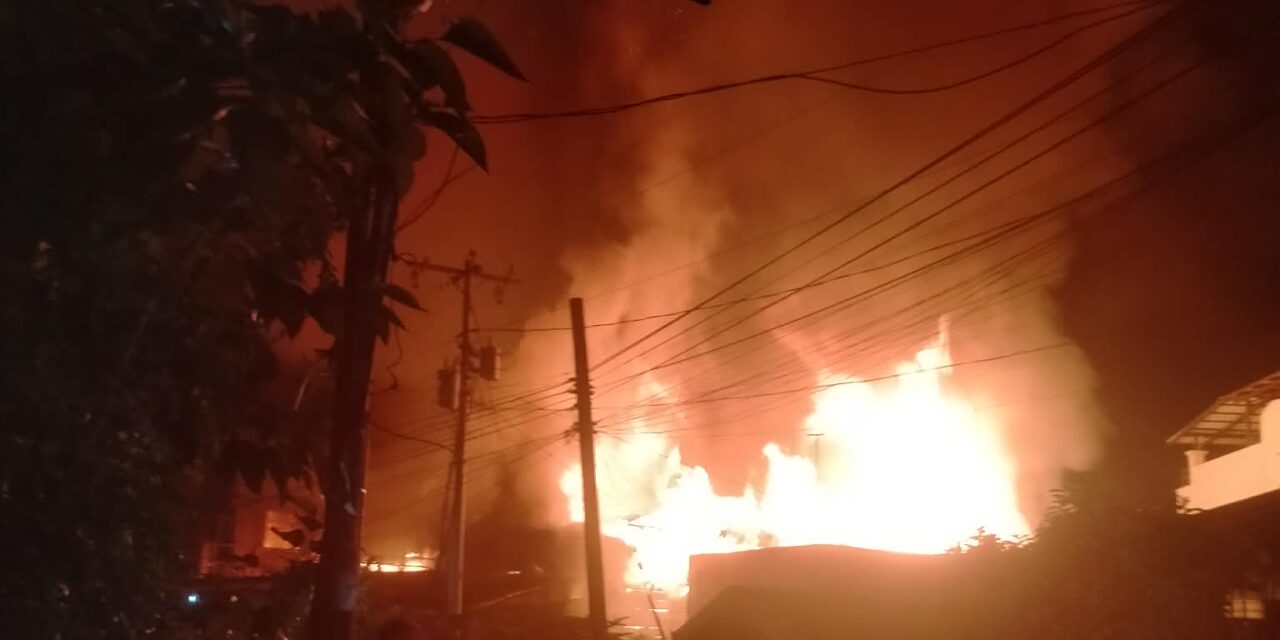 4 balay, 1 ka bugasan nasunog sa Alimodian