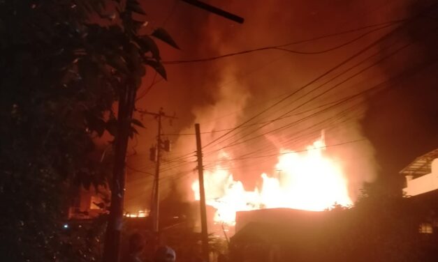 4 balay, 1 ka bugasan nasunog sa Alimodian
