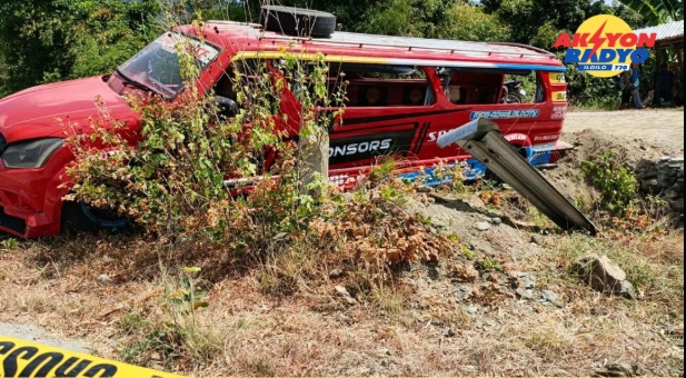 15 hikers, pilason sang na-aksidente ang ginasakyan nga jeep sa Miagao