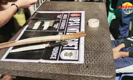 Binangon, kutsilyo, ginapatihan marijuana nakuha sa 2 ka solterito sa North Baluarte, Molo