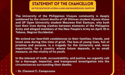 2 ka UP students, lakip sa 19 ka napatay sa encounter sa Negros Occidental