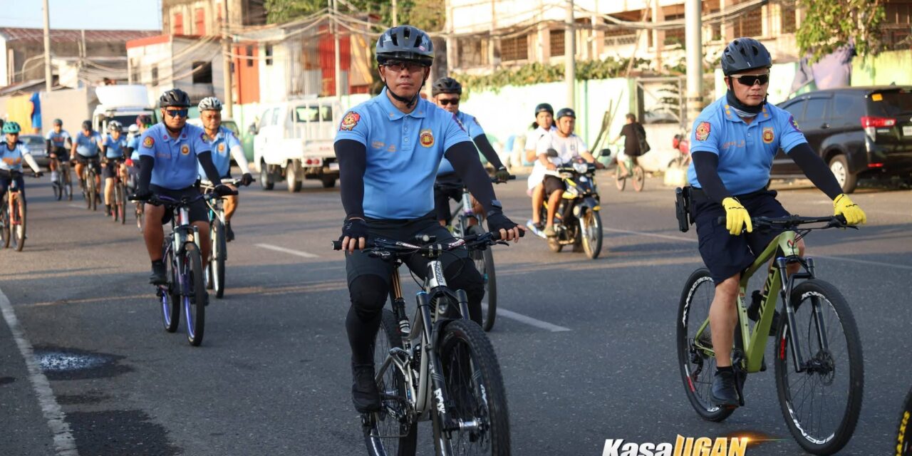 Bike Patrolling sang mga pulis pamaagi sang PRO 6 agud padayunon ang police visibility bisan mahal ang gatong