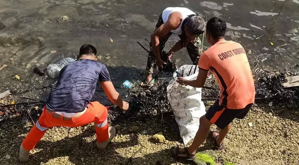 Oil spill nasiplatan sa kadagatan nga sakop sang Jordan, Guimaras