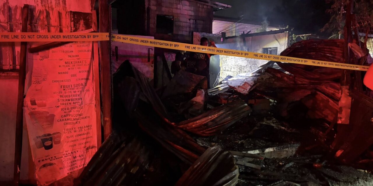 7 ka balay nasunog sa San Jose, Arevalo