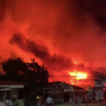 5 ka mga balay nasunog sa Sara; bedridden nga senior citizen napatay sang na-trap sa nagakasunog nga balay