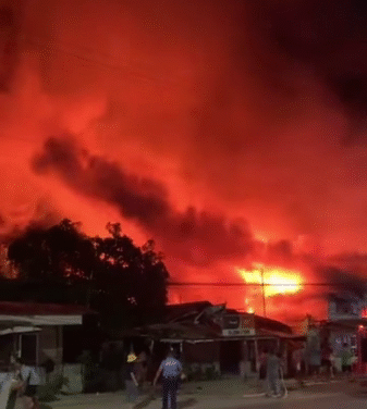 5 ka mga balay nasunog sa Sara; bedridden nga senior citizen napatay sang na-trap sa nagakasunog nga balay