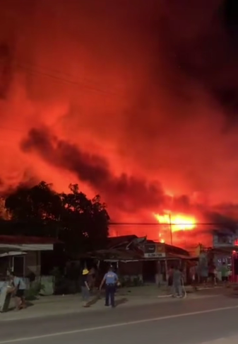5 ka mga balay nasunog sa Sara; bedridden nga senior citizen napatay sang na-trap sa nagakasunog nga balay