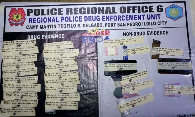 Tunga sa million nga balor sang suspected shabu nakumpiskar sa drug bust operation sa Sooc, Arevalo