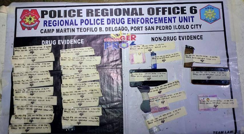 Tunga sa million nga balor sang suspected shabu nakumpiskar sa drug bust operation sa Sooc, Arevalo