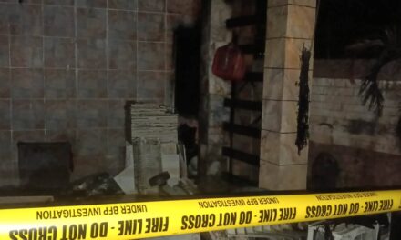 Bodega sang plastic kag tela sa Estancia, nasunog