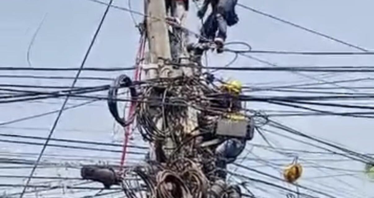 Lineman nga may ginakay-o sa linya sang kuryente sa Pavia nakuryente